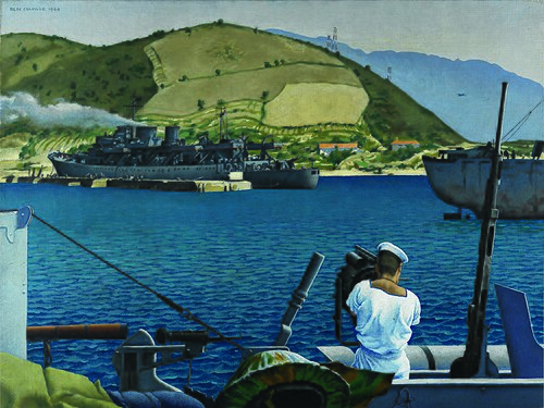His Majesty's Canadian Ship Prince Henry in Corsica, 1944, Alex Colville