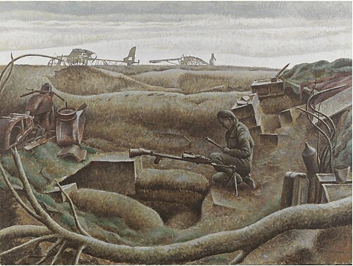 Nijmegen Salient, December, 1944, 1944, Alex Colville
