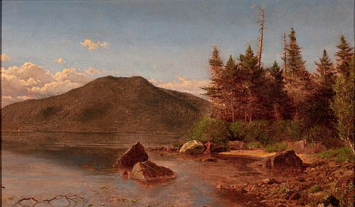 Adirondack Lake, 1869, Alexander Helwig Wyant