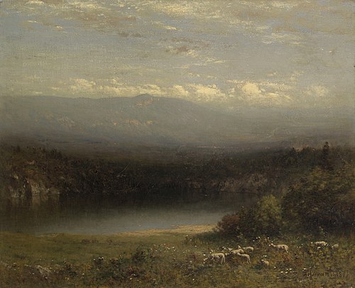 Mountain Lake, 1877, Alexander Helwig Wyant