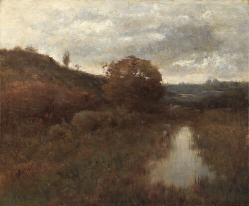 Autumn Landscape and Pool, 1879, Alexander Helwig Wyant
