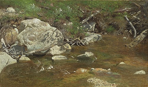 Mountain Brook: A Study, 1863, Alexander Helwig Wyant