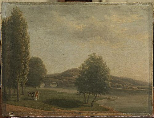 Vue du pont de Neuilly, 1805, Alexandre-Hyacinthe Dunouy