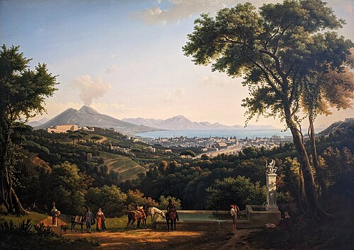 Vue de Naples depuis Capodimonte, 1813, Alexandre-Hyacinthe Dunouy