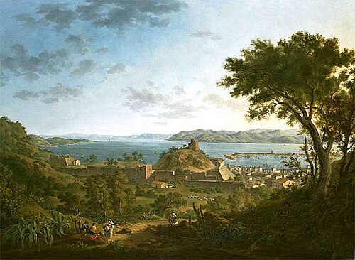 Vue de Messine, 1850, Alexandre-Hyacinthe Dunouy
