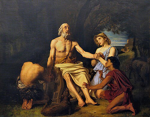 Homère à l'île de Scyros, 1864, Alexandre-Louis Leloir