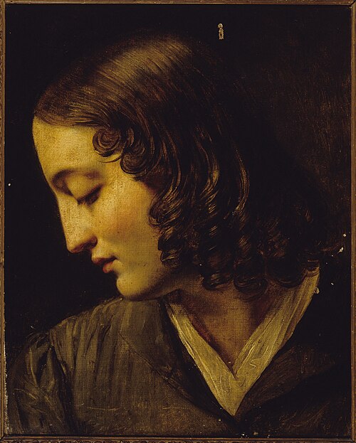 Madame Colin de profil, 1830, Alexandre Colin