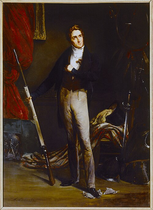 Portrait de Jean-Georges Farcy (1800-1830), littérateur, tué le 29 juillet 1830, lors de la prise de, 1830, Alexandre Colin