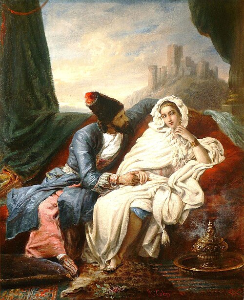 The Oriental Beauty and the Cossack, , Alexandre Colin