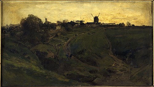 Vue de Montmartre, versant nord-ouest, 1881, Alexandre Defaux