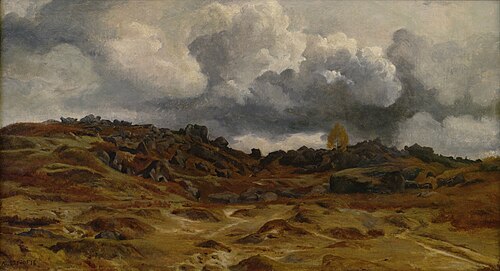 Rochers aux Trois Pignons, Fontainebleau, 1832, Alexandre Desgoffe