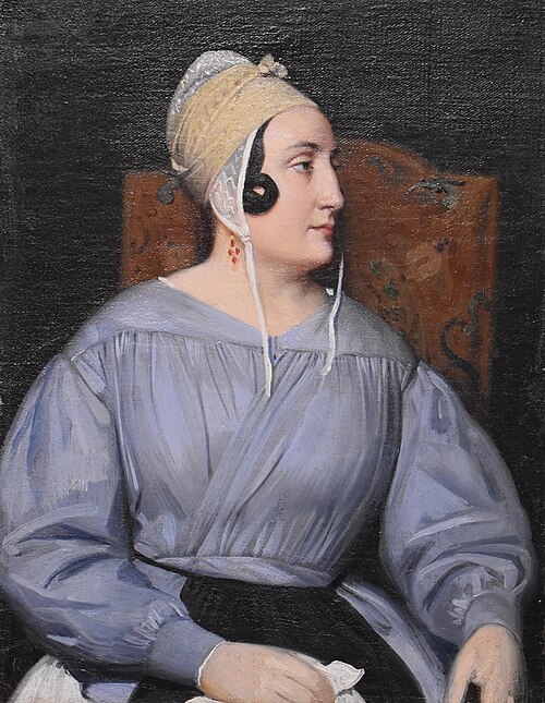 Portrait d’Élisabeth Grange, 1842, Alexandre Hesse
