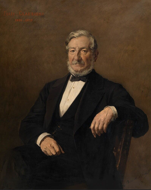 Felix Claessens, the painter's uncle, 1879, Alexandre Markelbach