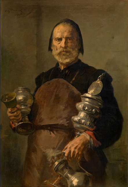 Seventeenth-century tinsmith, 1884, Alexandre Markelbach