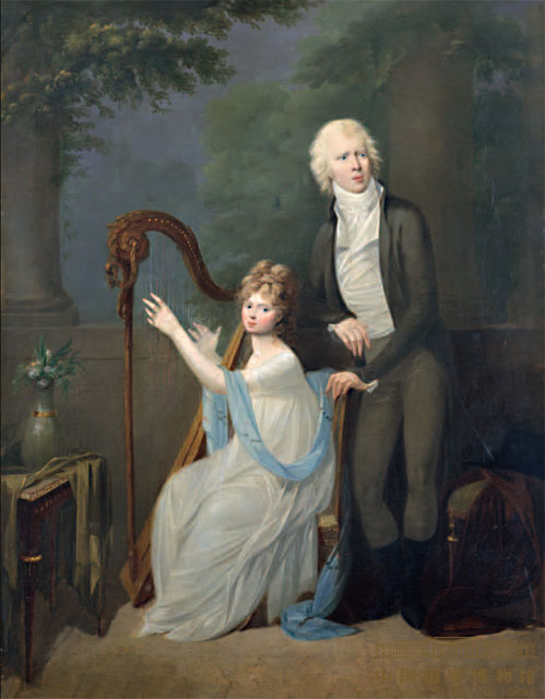 August Herzog zu Gotha-Altenburg und Gemahlin Luise von Meckel, 1800, Alexandre Molinari