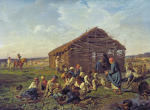 Rest At Haymaking, 1861, Alexandre Morozov