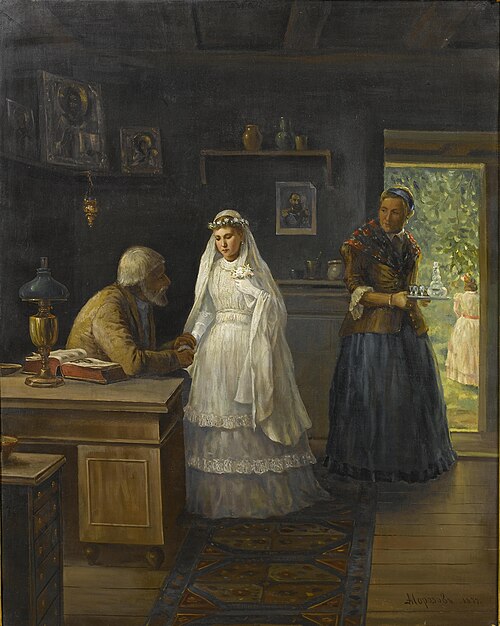 Before the wedding, 1879, Alexandre Morozov