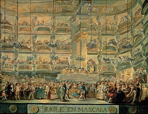 Baile en máscara, 1767, Luis Paret y Alcázar
