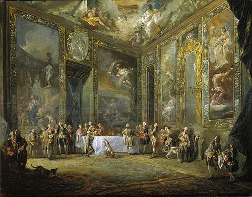 Charles III dînant devant la Cour, 1775, Luis Paret y Alcázar