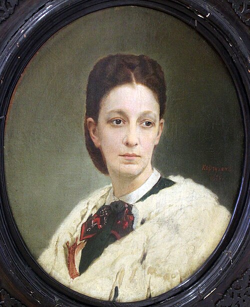 Portrait of a woman, 1875, Alexeï Korzoukhine