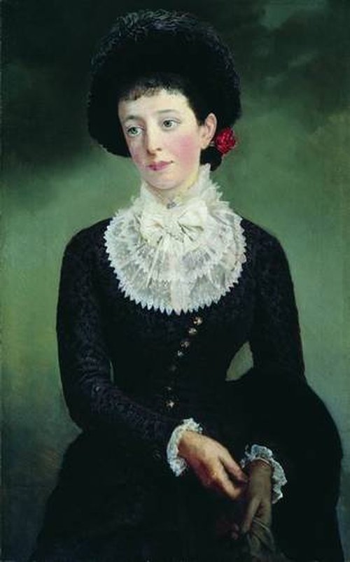 Portrait d'une dame, 1880, Alexeï Korzoukhine