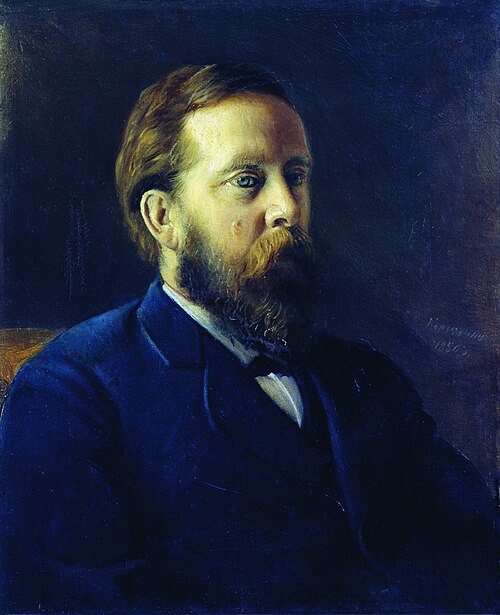 Portrait of the A.V. Vysheslavtsev, 1880, Alexeï Korzoukhine