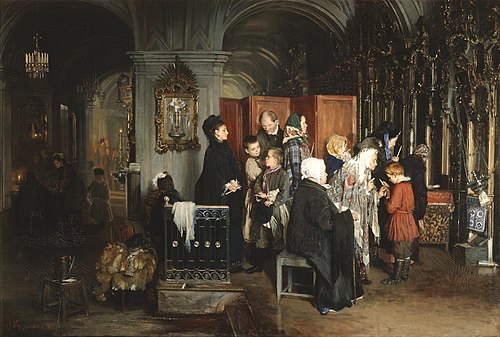 Before confession, 1877, Alexeï Korzoukhine