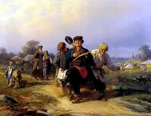 Return of the father from the fair, 1868, Alexeï Korzoukhine