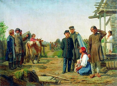 Collecting Arrears, 1868, Alexeï Korzoukhine