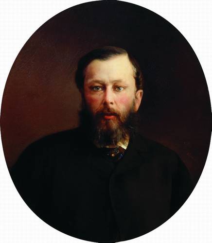 Portrait of an unknown man, 1866, Alexeï Korzoukhine