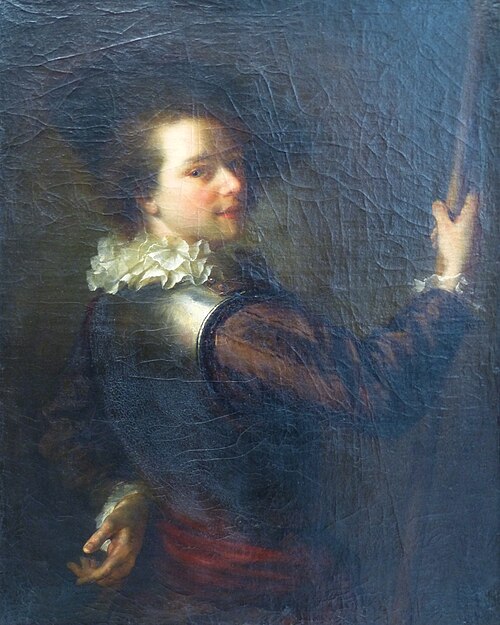 Jeune homme en cuirasse, 1730, Alexis Grimou