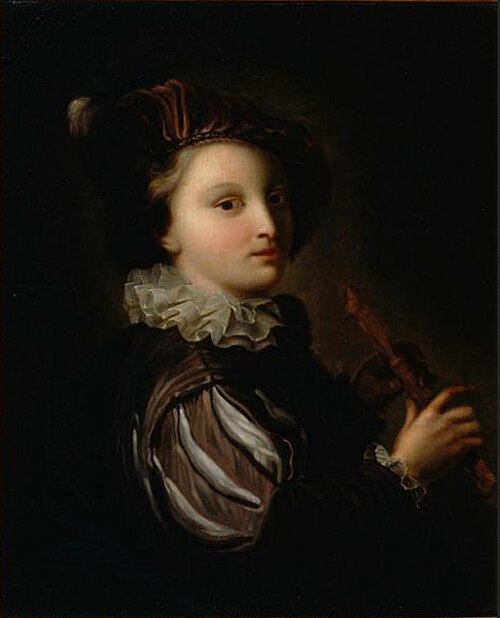 Page with a reed pipe, 1726, Alexis Grimou