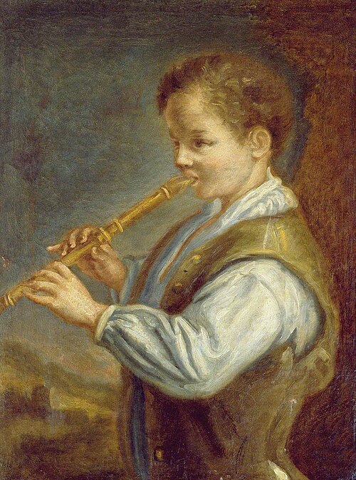 The Flautist, 1650, Alexis Grimou