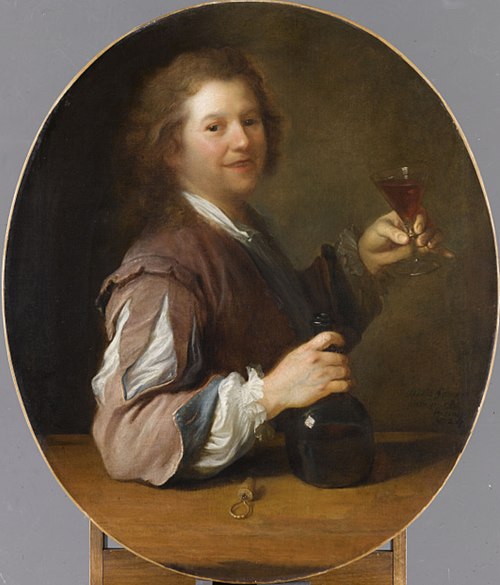 Portrait de l'artiste en buveur, 1724, Alexis Grimou