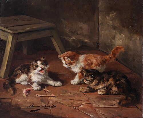 Playful Kittens, , Alfred-Arthur Brunel de Neuville