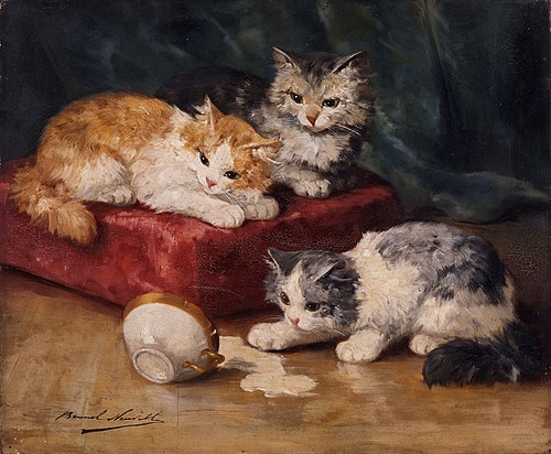 The cats, , Alfred-Arthur Brunel de Neuville