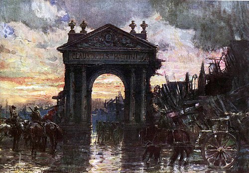 Gate of St. Martin, Ypres, 1916, Alfred Bastien