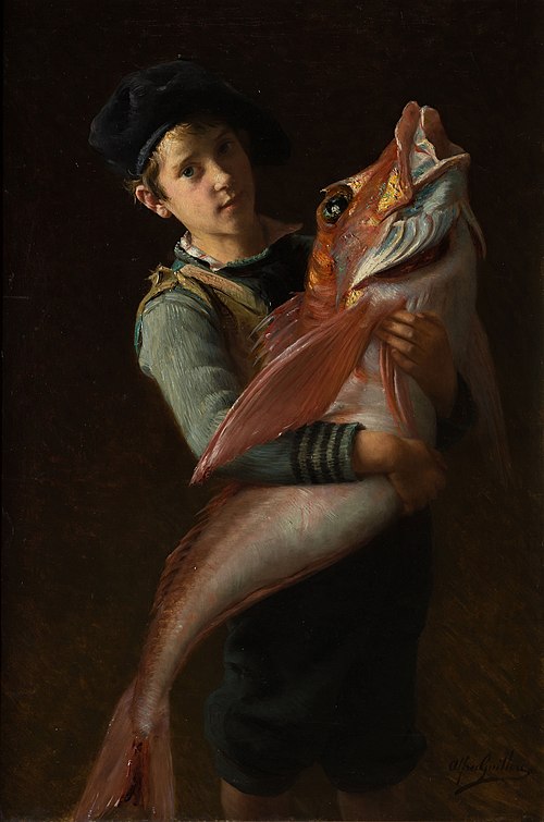 C'est mon père qui l'a pêché!, 1903, Alfred Guillou