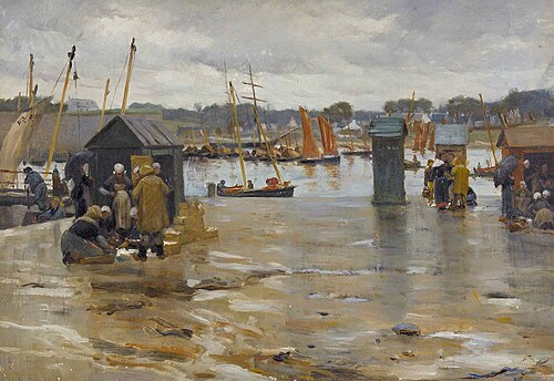 Le port de Concarneau, 1890, Alfred Guillou
