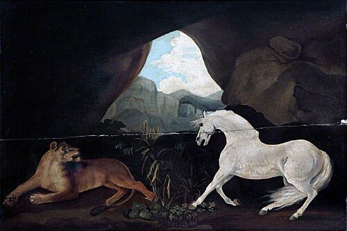 Horse and Lioness, 1829, Alfred Stevens