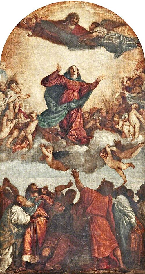 The Assumption of the Virgin (after Titian), 1839, Alfred Stevens