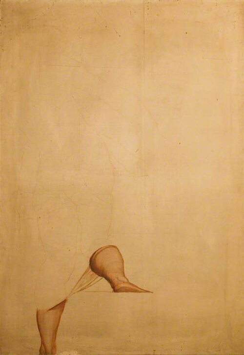 Figure Study (cartoon for the west wall, south end of the ceiling cove, dining room, Dorchester Hous, 1860, Alfred Stevens