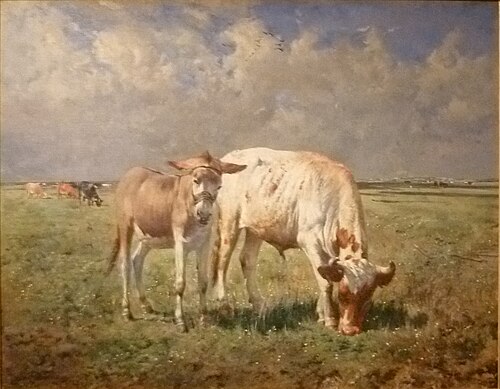 In the Meadow, , Alfred Verwée