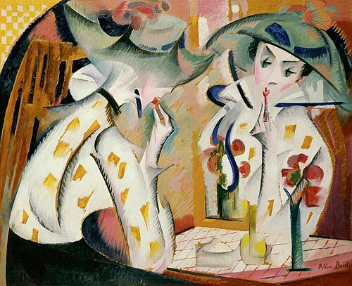 Femme au miroir, 1918, Alice Bailly