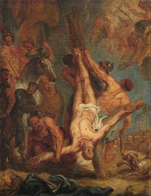 The Crucifixion of Saint Peter, 1665, Pieter Thijs