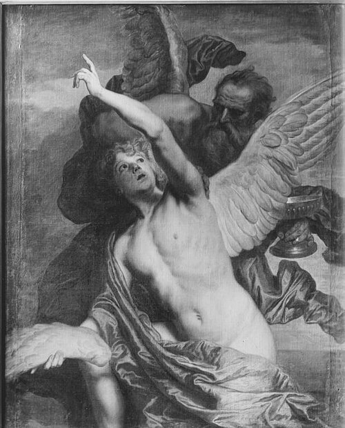 Dädalus und Ikarus, 1650, Pieter Thijs