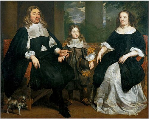 Portrait d'une famille, 1660, Pieter Thijs