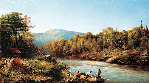 Bûcherons sur la rivière Saint-Maurice (1868), 1868, Allan Edson