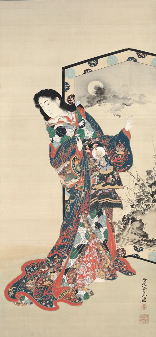 Hell Courtesan, 1870, Kawanabe Kyōsai