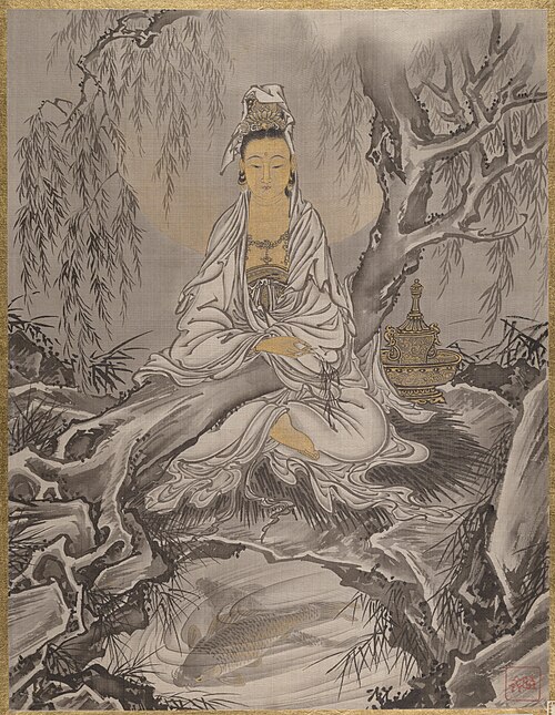 White-Robed Kannon, 1887, Kawanabe Kyōsai